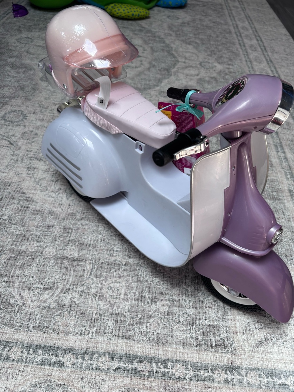 Our Generation Pink & Purple Ride-In Style Scooter for 18" Dolls - Picture 2 of 3